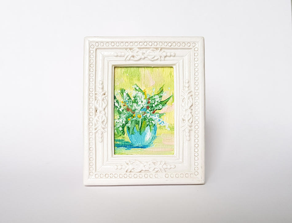 Still life flowers miniature von S.Ril Still life flowers miniature