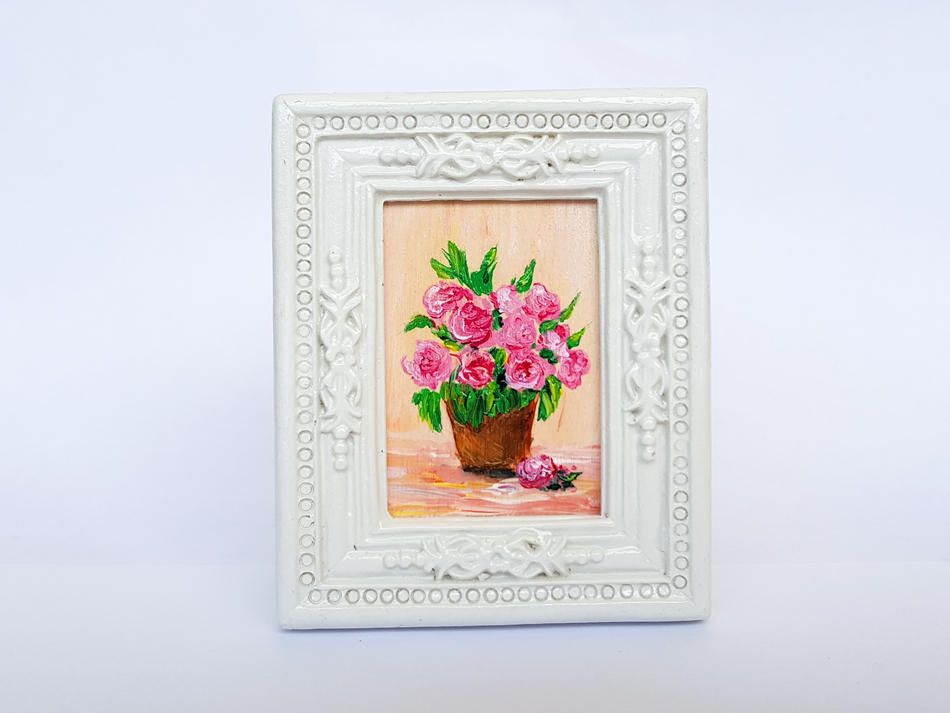 Roses still life miniature von S.Ril Roses still life miniature