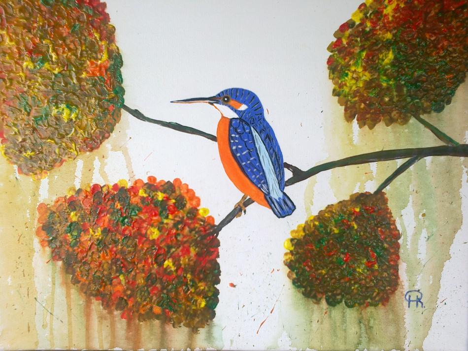 Eisvogel im Herbst von Eisvogel im Herbst