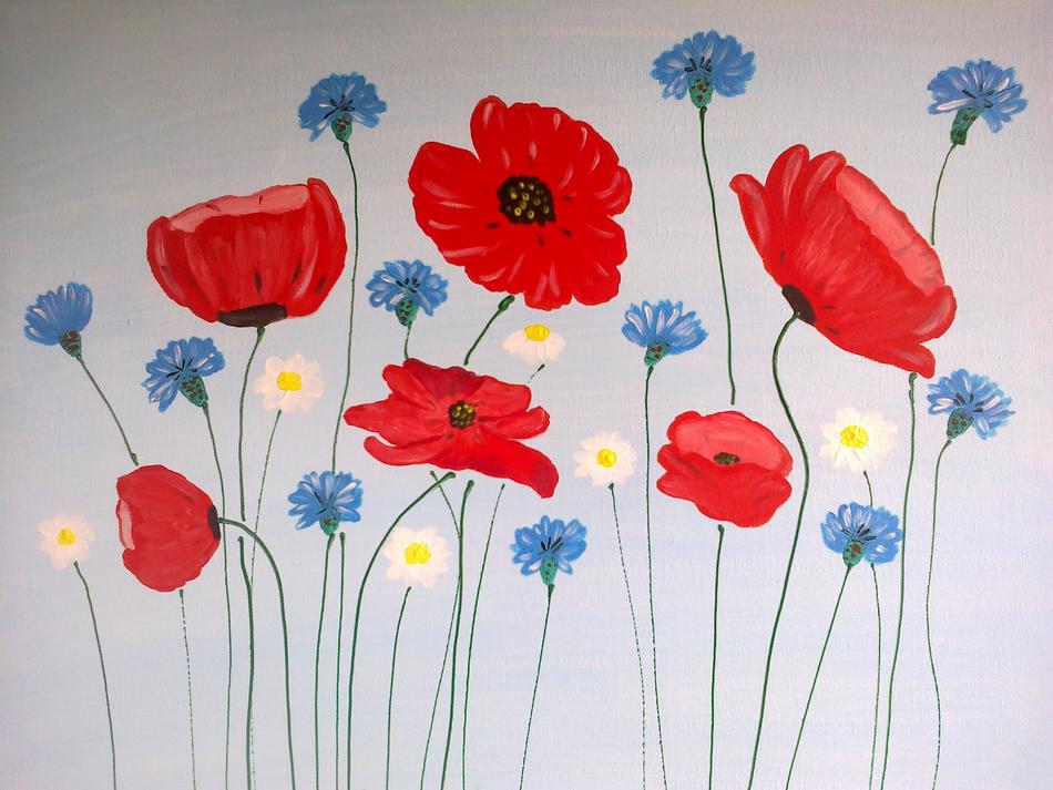Mohn-und Kornblumen von Mohn-und Kornblumen