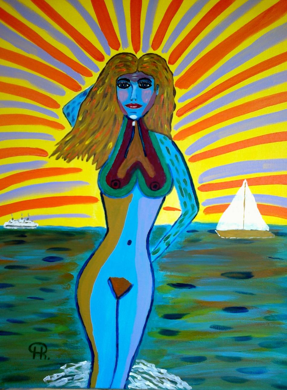 Young woman and the sea von Young woman and the sea