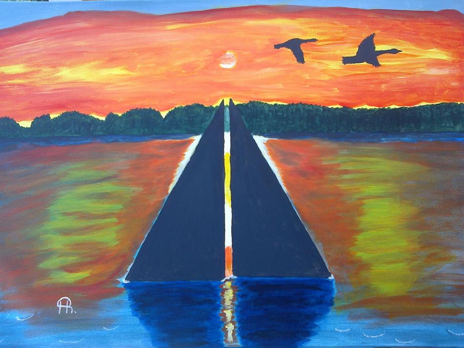 See in der Abendsonne von See in der Abendsonne
