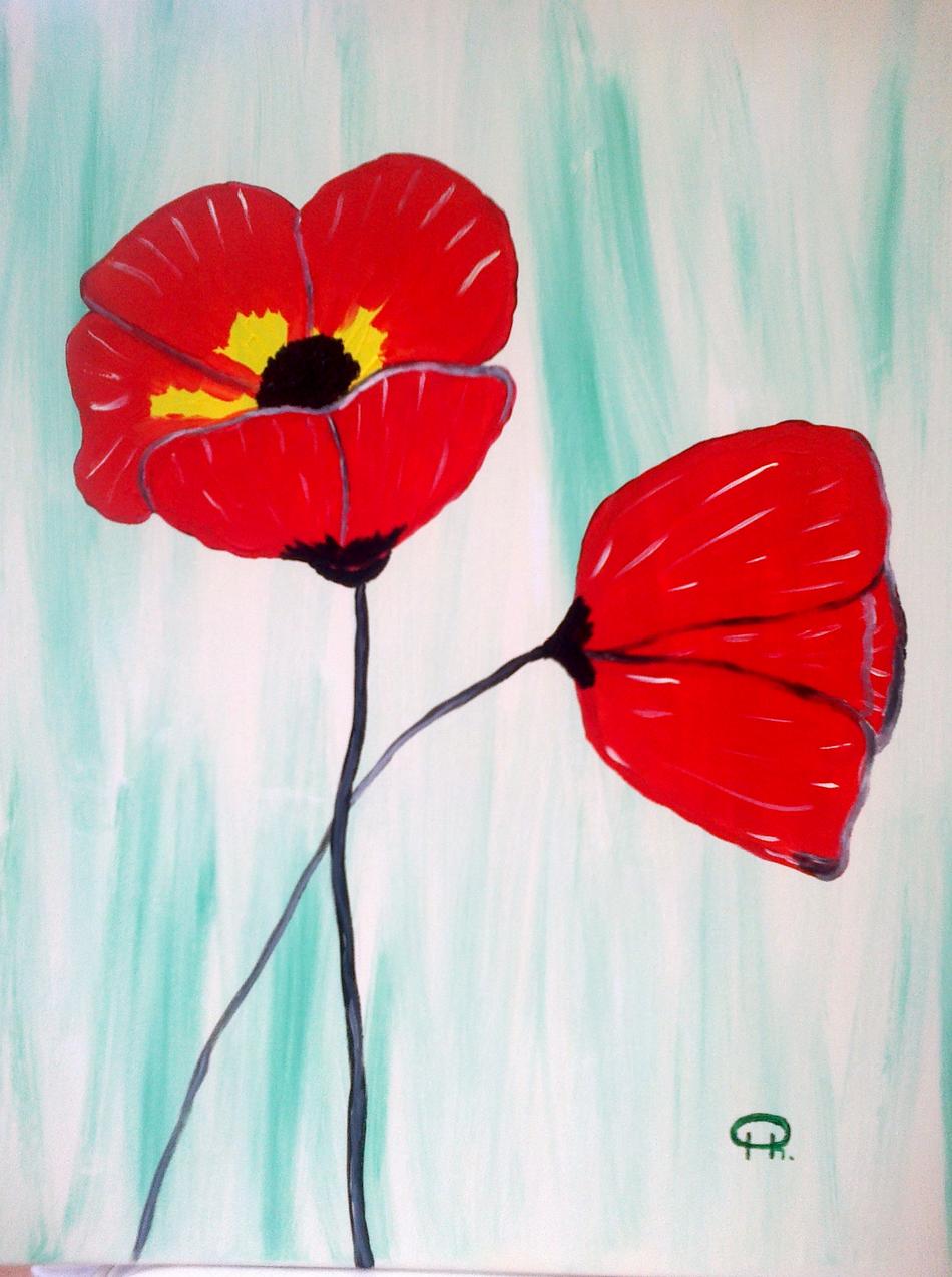 Zwei Mohnblumen von Zwei Mohnblumen