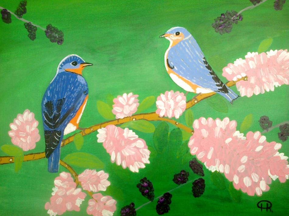 Vogelpaar im Frühling von Vogelpaar im Frühling