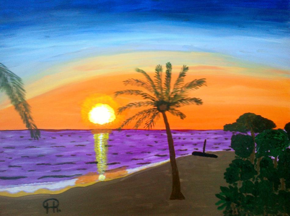 Insel im Sonnenuntergang von Insel im Sonnenuntergang