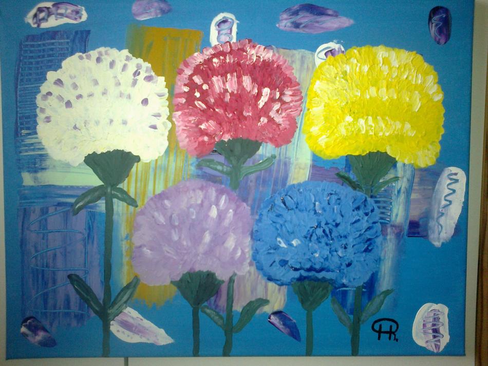 Buntes Blumenbild von Buntes Blumenbild