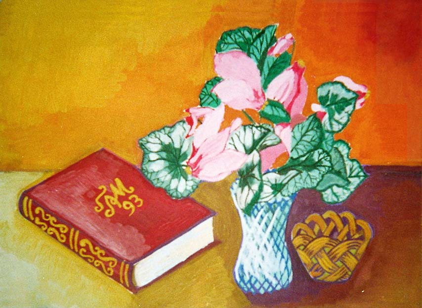 Stillleben mit Buch von Stillleben mit Buch