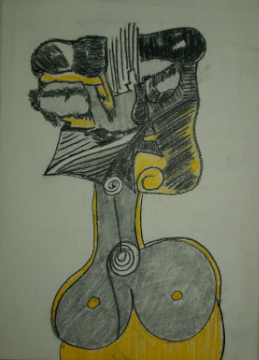 Die gelbe Dame von Ana Cuenca Die gelbe Dame