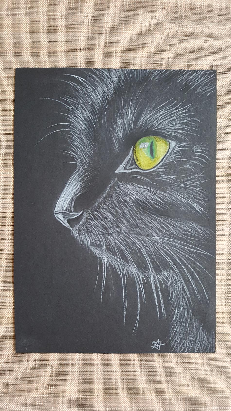 Schwarze Katze von Achcom Arts Schwarze Katze