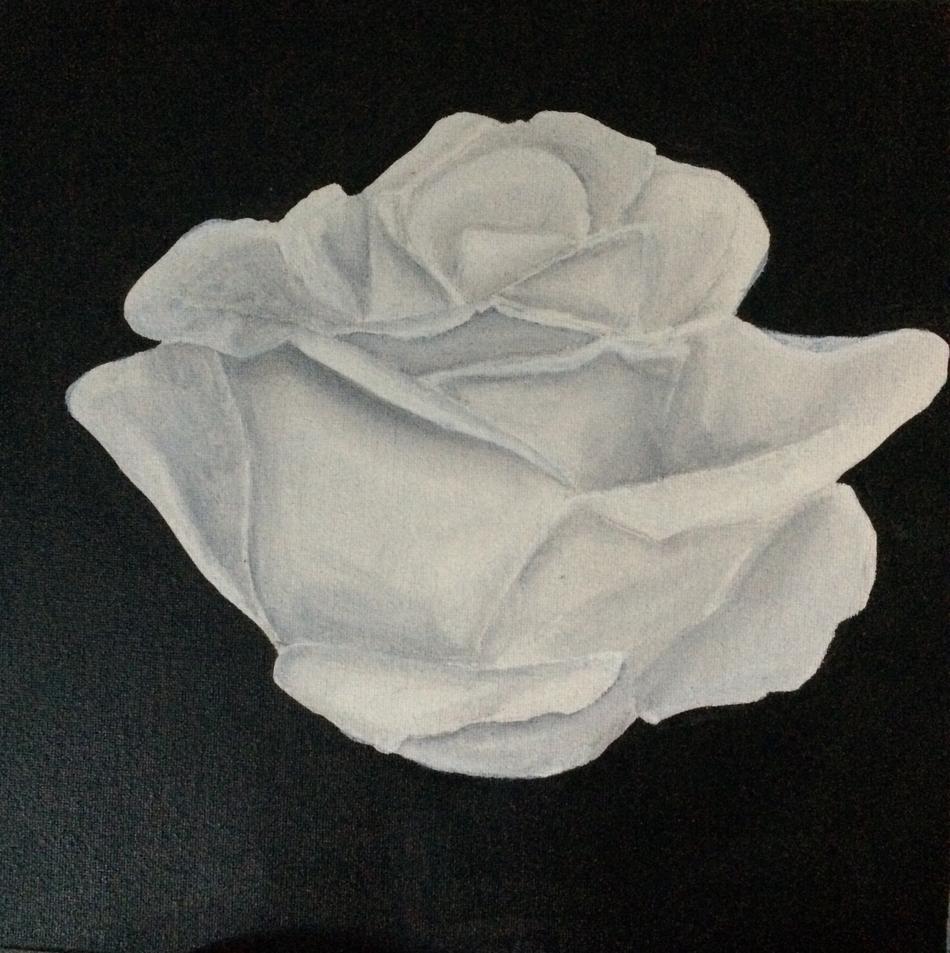Little white Rose von K.Eckmann Little white Rose