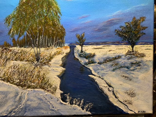 Fluss im Winter von Fluss im Winter
