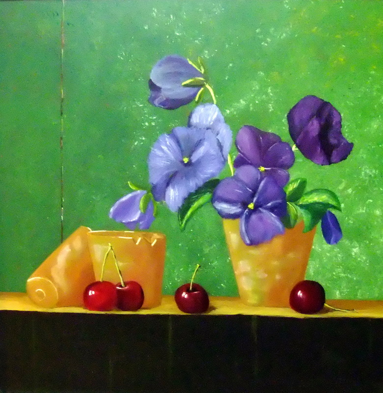 Kersen en bloemen von Geert Winkel Kersen en bloemen