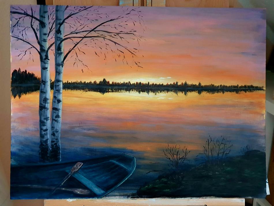 Spätherbstlicher Sonnenuntergang von Spätherbstlicher Sonnenuntergang