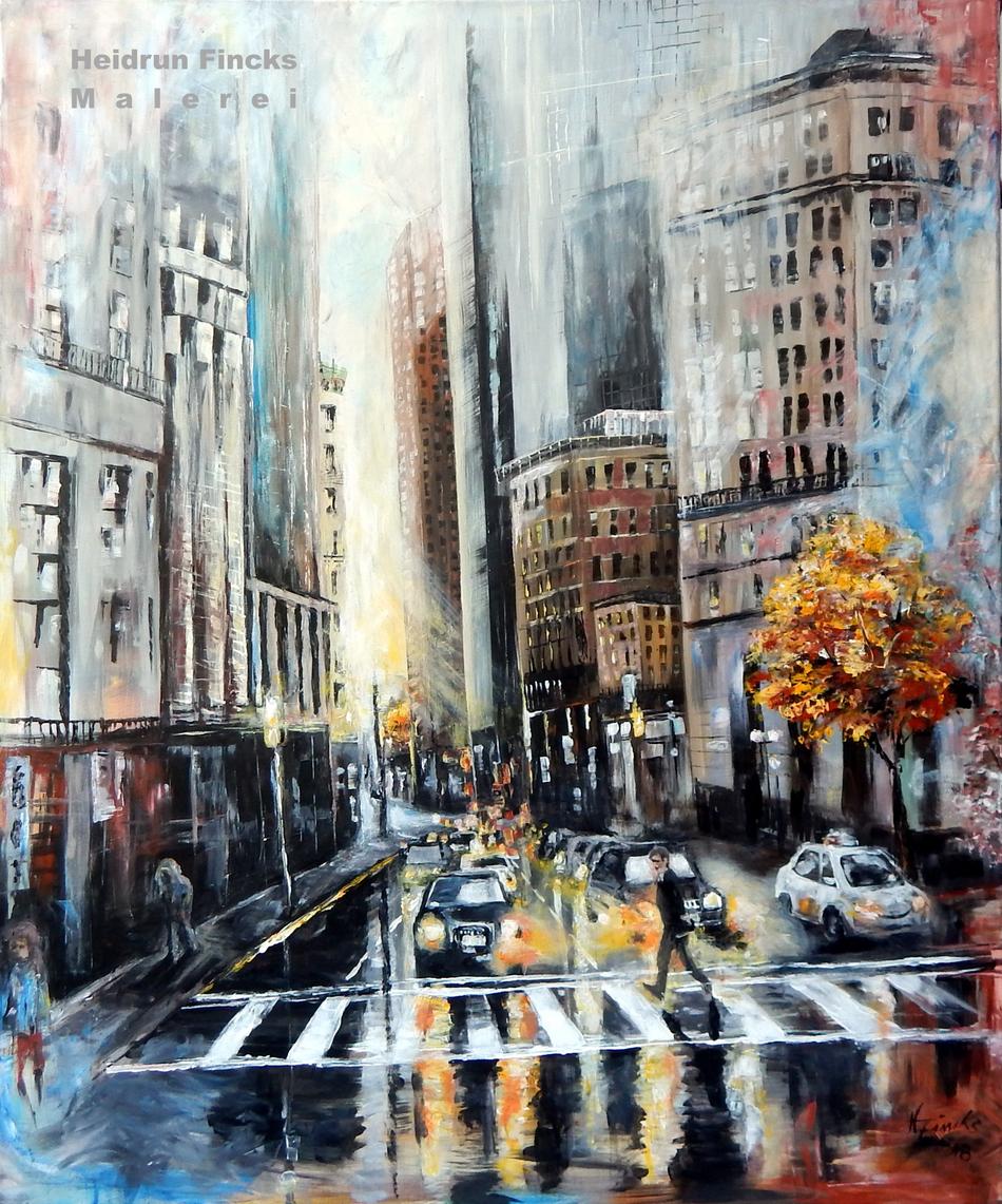 American City von Heidrun Fincks Malerei American City