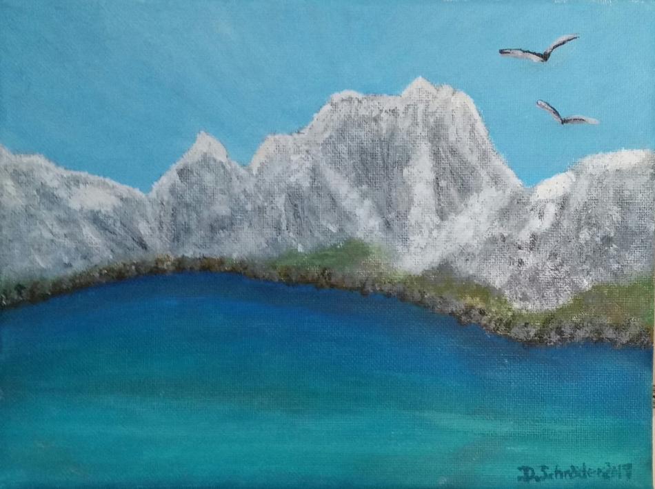 Berge am See von D. Schröder Berge am See
