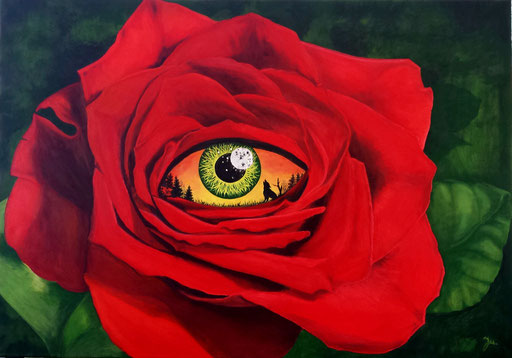 Rose mit Durchblick von Ju Rose mit Durchblick