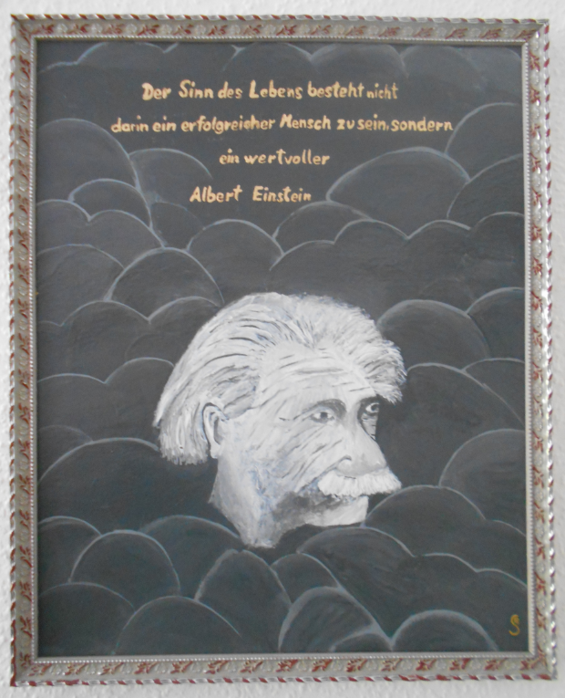 Einstein mit Spruch von Reniar Einstein mit Spruch