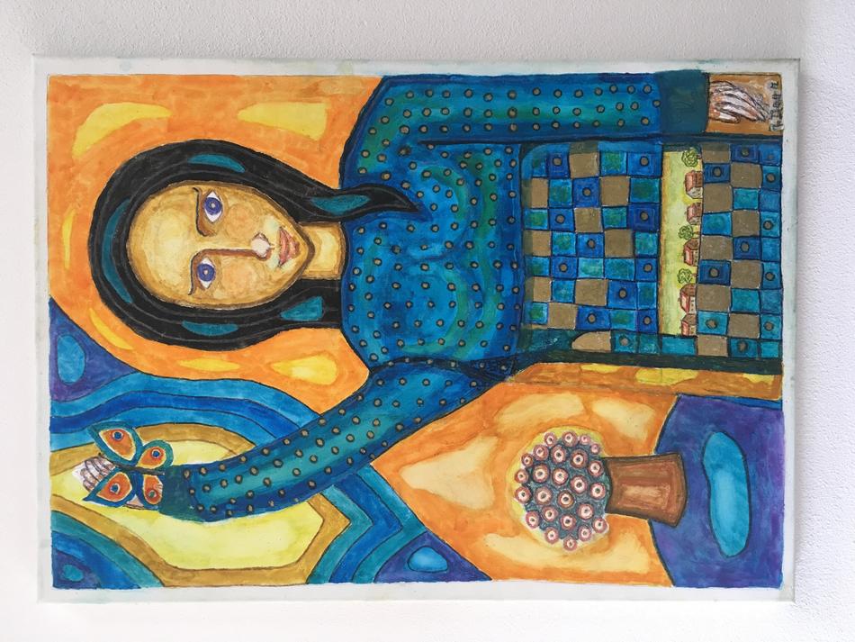 Frau in Blau von Frau in Blau