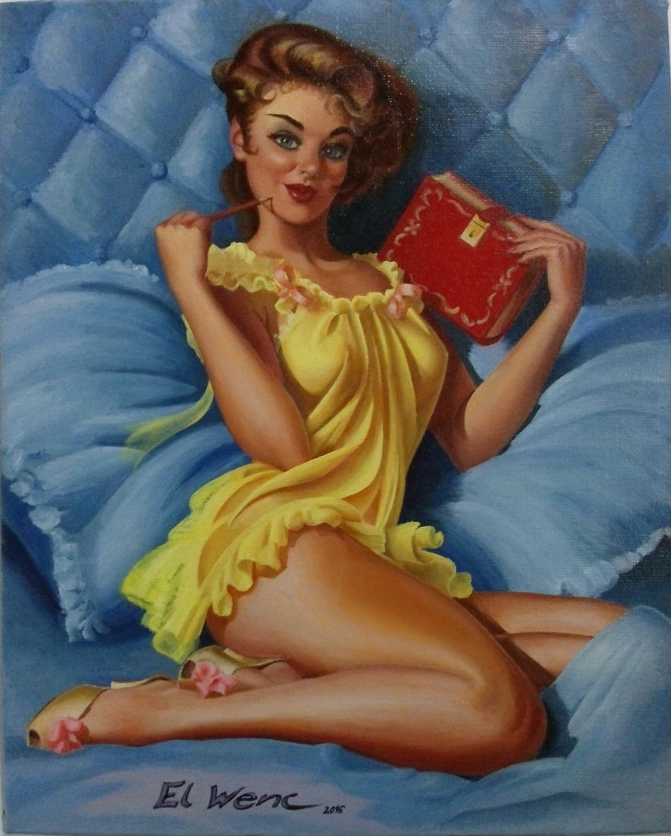 Homage auf Gil Elvgren von El Wenc Homage auf Gil Elvgren