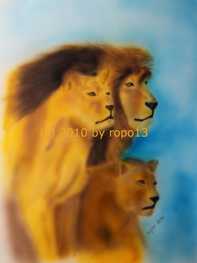 Löwen Familie von ropo13 Löwen Familie