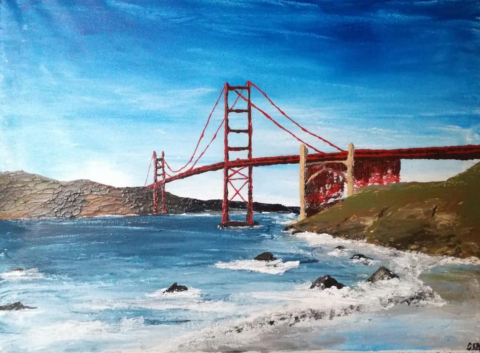 golden gate von Splisserkunst golden gate