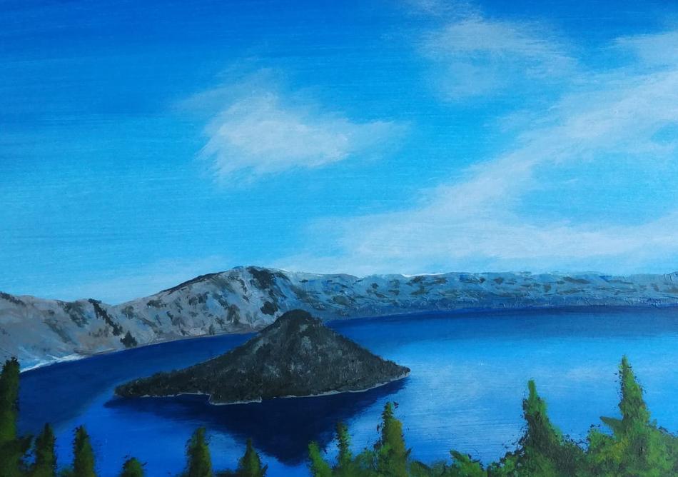 deep lake von Splisserkunst deep lake