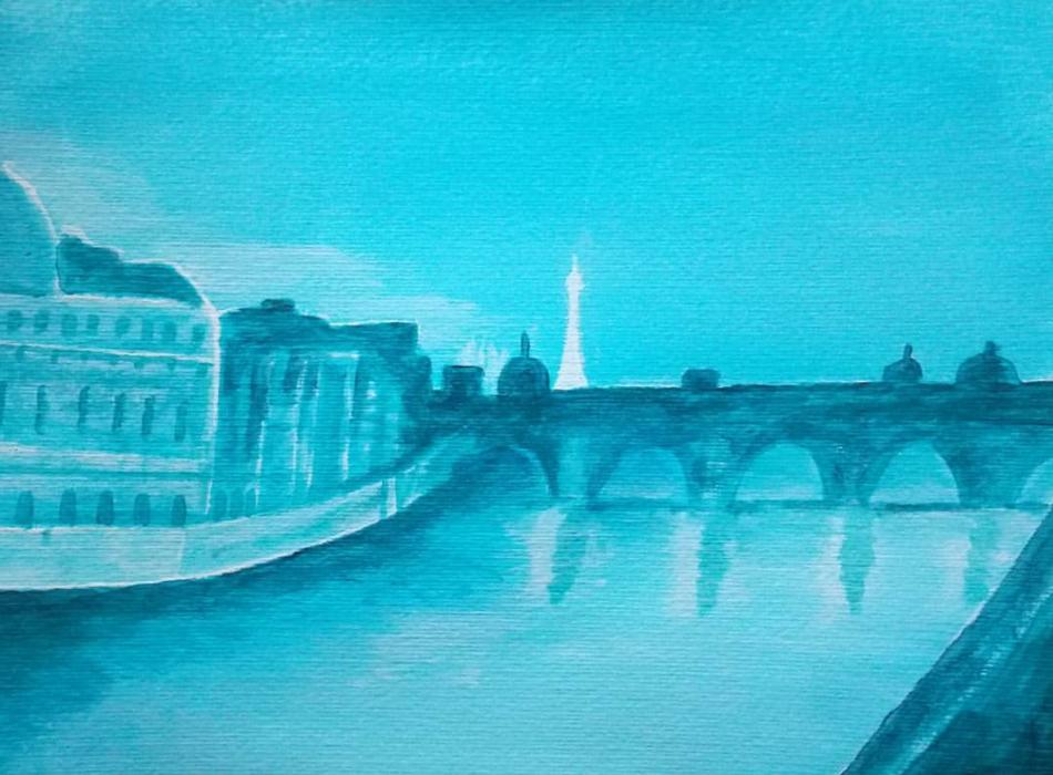 blue paris von Splisserkunst blue paris