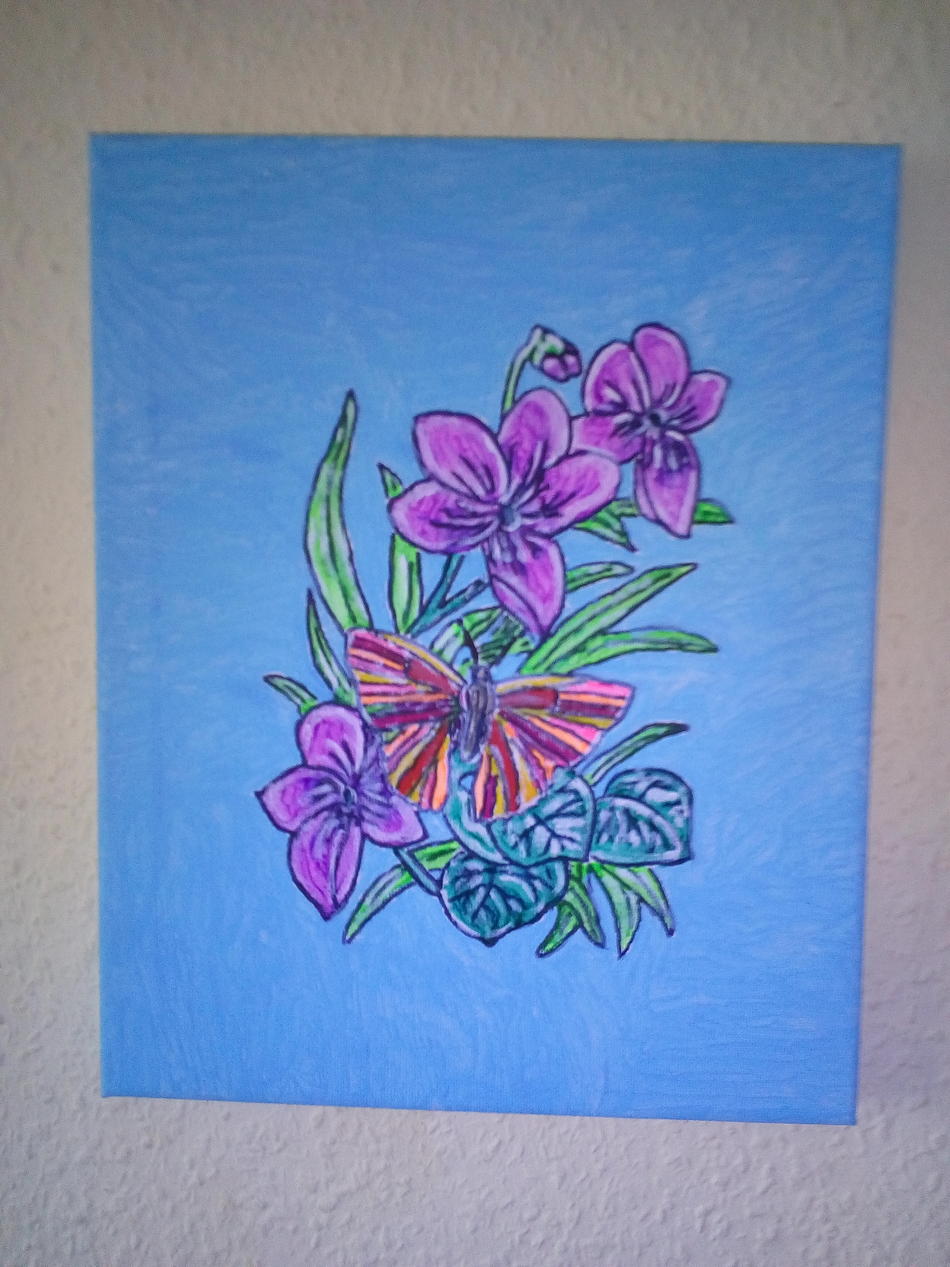 Schmetterling auf Blume von Schmetterling auf Blume