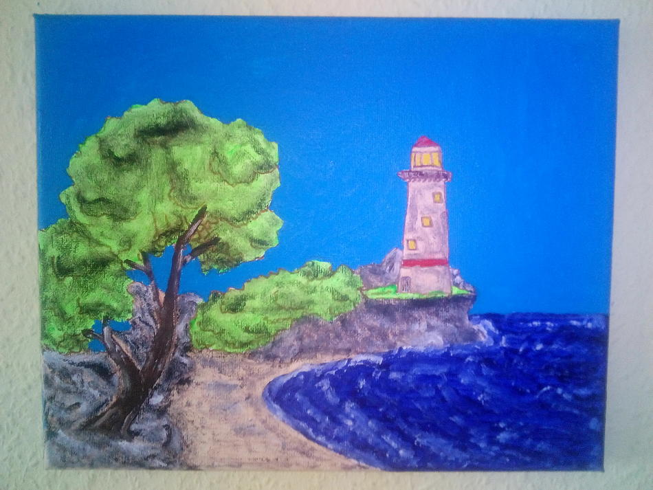 Leuchtturm am Meer von Leuchtturm am Meer