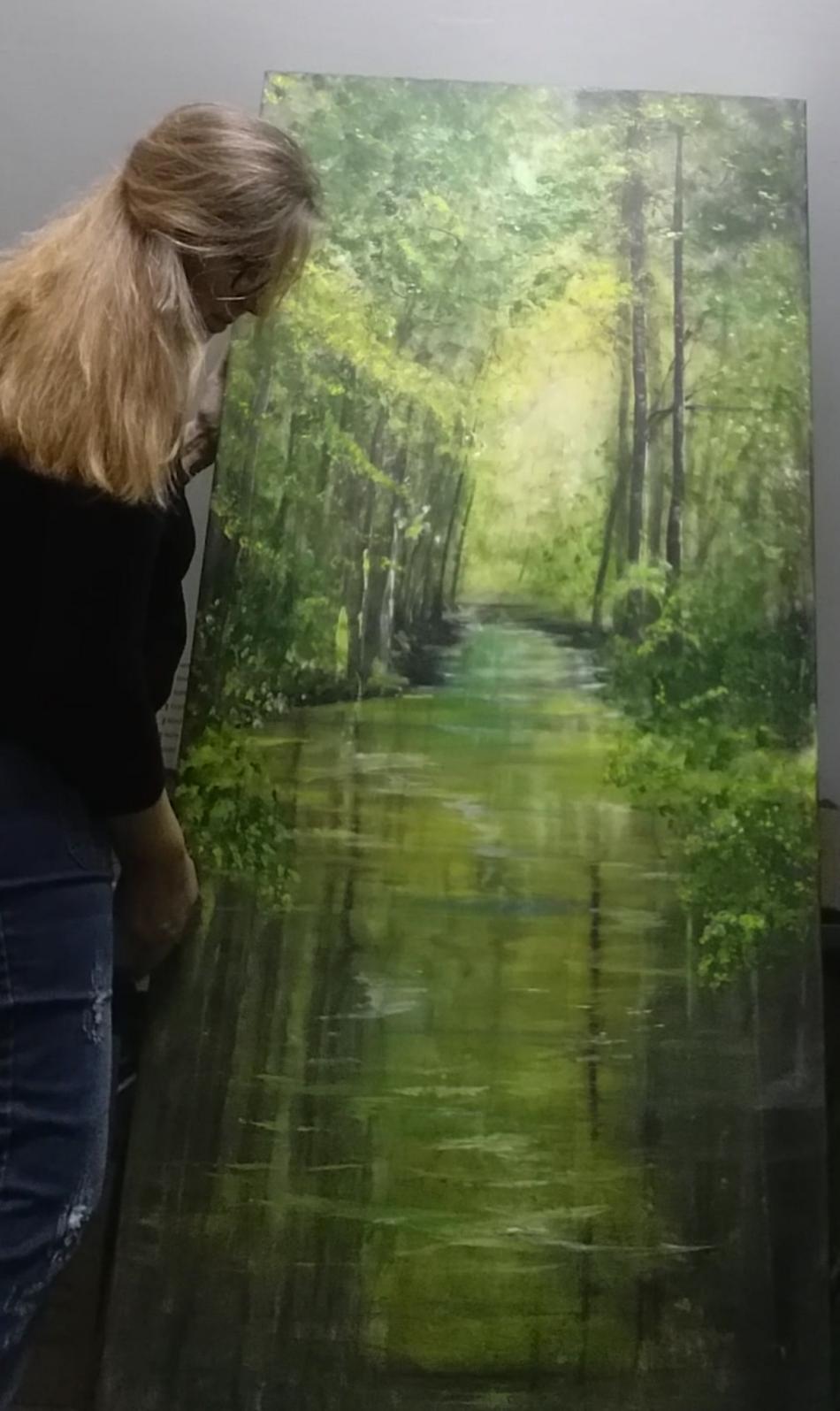 Wasserweg im Wald von Gabriele Denno Wasserweg im Wald