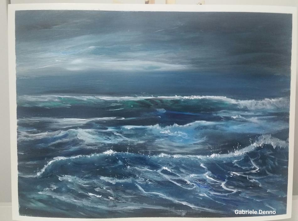 Sturm am Meer von Gabriele Denno Sturm am Meer