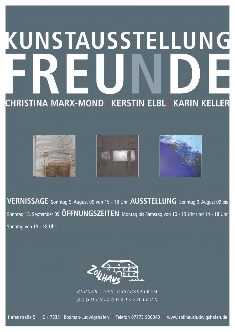 Plakat der ersten Ausstellung 2009 von Christina Marx-Mond Plakat der ersten Ausstellung 2009