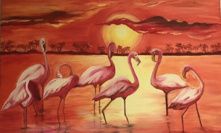 Flamingo Sunset von Gülay Flamingo Sunset