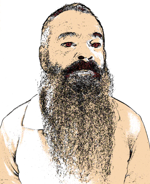 Bärtiges Ungeheuer von Hermann Bauer Bärtiges Ungeheuer