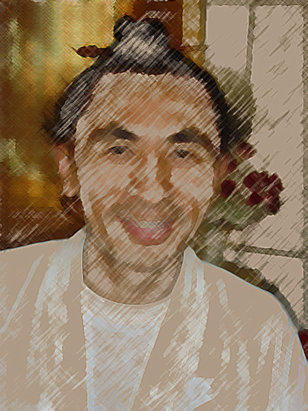 Buddhistischer Mönch von Hermann Bauer Buddhistischer Mönch