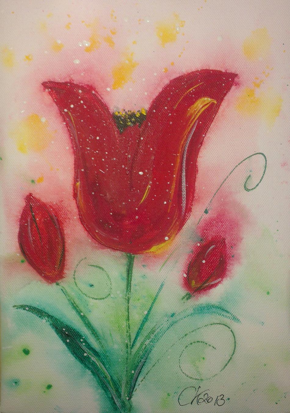 rote Tulpen von *Veritas* - HerzensRaum rote Tulpen