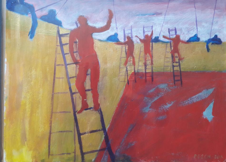 Eine Mauer irgendwo von PESCH Eine Mauer irgendwo