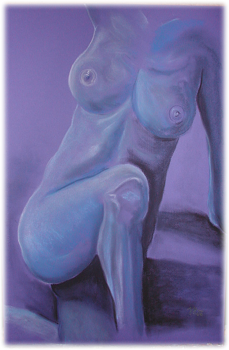 Akt in Blau von ingrid m. Akt in Blau