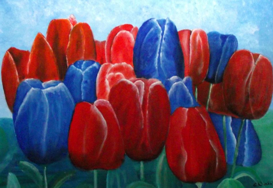 Tulpenveld von Geert Winkel Tulpenveld