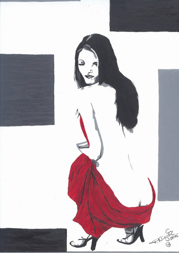 Pop up art girl von T.Niegsch Pop up art girl