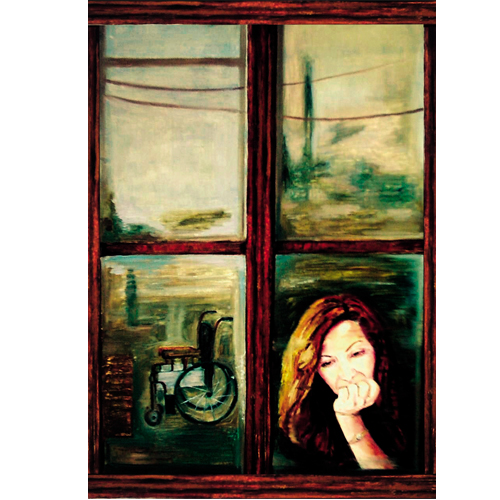 Aida und Fenster von Mahnaz Hosseini Aida und Fenster
