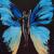Blue woman butterfly von S.Ril