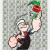 Campbell-Popeye on dollar bills von Wolfgang d`Autriche