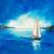Sailboat under Arctic sky von S.Ril