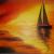 Segelboot im Sonnenuntergang von Kai-Uwe Lettau