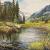moose crossing a river von Mario Hannemann