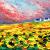 Sunflower landscape Aceo von S.Ril