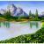 Bergsee im Frühling von