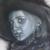 Silberhexe (2009) Airbrush-Portrait in Silberoptik KVN 475 von Kadée