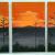 triptychon sunset von AF Art